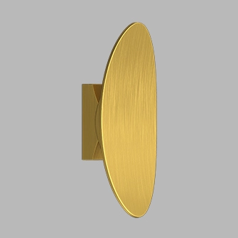 Настенный светодиодный светильник Ledron ZD8174B-12W Brushed gold OVAL Настенный светодиодный светильник Ledron ZD8174B-12W Brushed gold OVAL
