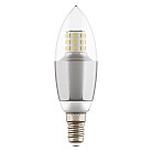 Лампа Lightstar 940544 LED C35 Свеча E14 7W 220V 4000K 60G CL/CH