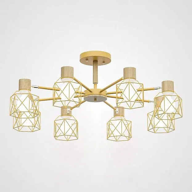 Потолочная Люстра Corf B3 Yellow 8 Lamps ImperiumLoft 189497-26 Потолочная Люстра Corf B3 Yellow 8 Lamps ImperiumLoft 189497-26