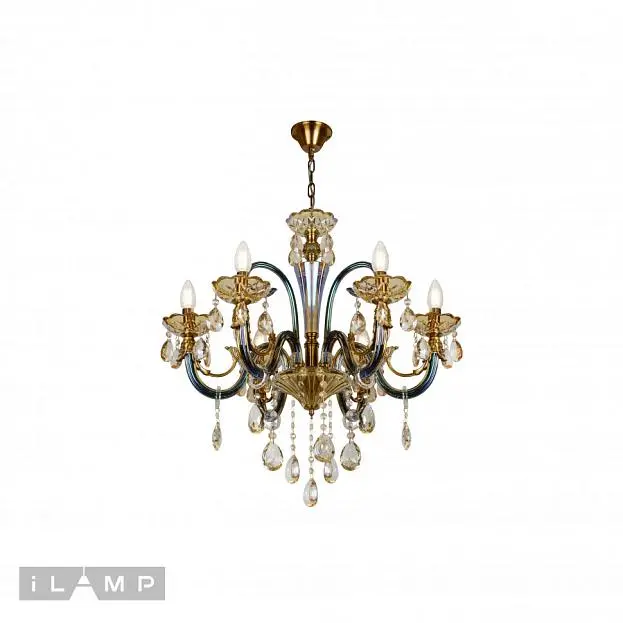 Подвесная люстра iLamp 61081-6 BR Asia Подвесная люстра iLamp 61081-6 BR Asia