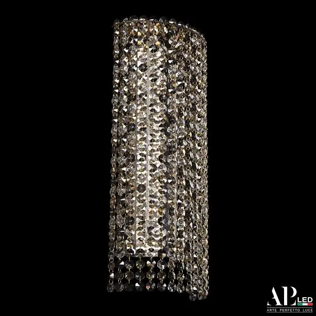Бра светодиодные хрустальные APL LED SH500.B5.20-45.A.Gd.3000.Clear.801.731 Sicilia Бра светодиодные хрустальные APL LED SH500.B5.20-45.A.Gd.3000.Clear.801.731 Sicilia