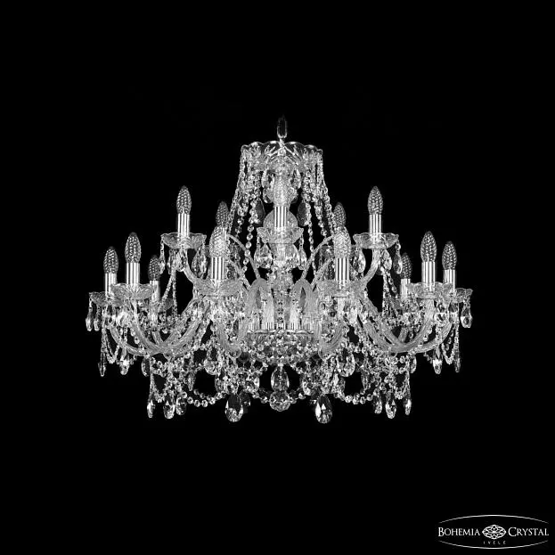 Люстра хрустальная Bohemia Ivele Crystal 1411/10+5/300 Ni Люстра хрустальная Bohemia Ivele Crystal 1411/10+5/300 Ni