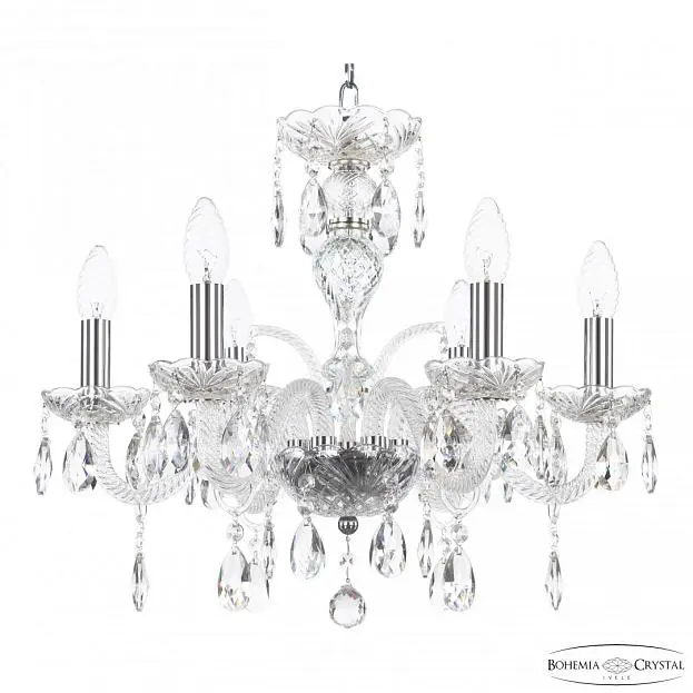 Люстра хрустальная Bohemia Ivele Crystal 118/6/165 Ni Люстра хрустальная Bohemia Ivele Crystal 118/6/165 Ni