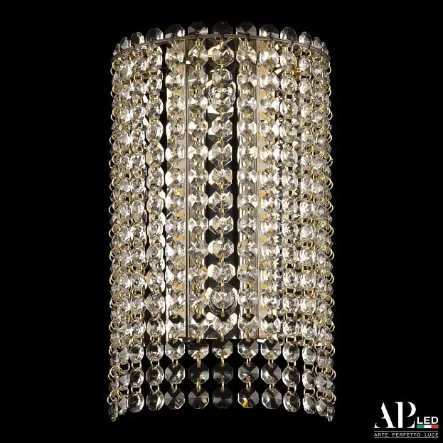 Бра светодиодные хрустальные APL LED SH500.B5.16-27.A.Gd.3000 Sicilia Бра светодиодные хрустальные APL LED SH500.B5.16-27.A.Gd.3000 Sicilia
