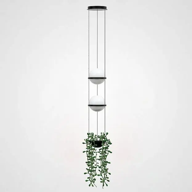 Подвесной Светильник Palma Wall Lamp 2 Шара + 1 Вазон ImperiumLoft 168491-22 Подвесной Светильник Palma Wall Lamp 2 Шара + 1 Вазон ImperiumLoft 168491-22