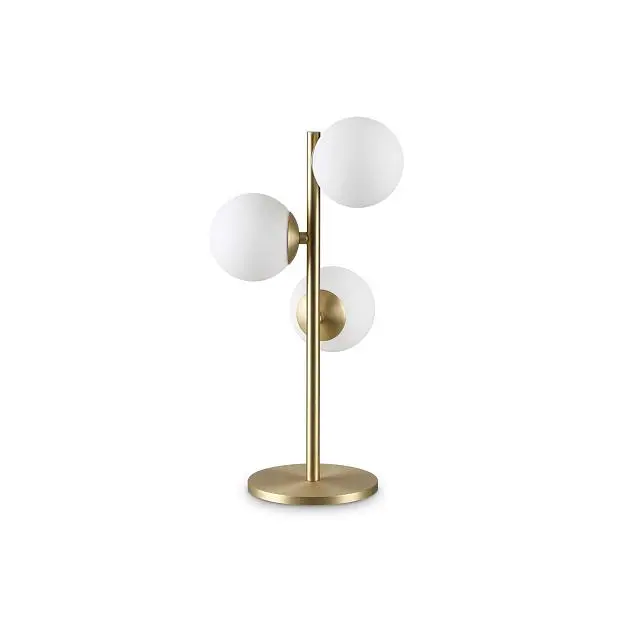 Настольная лампа Ideal Lux 292472 PERLAGE TL3 OTTONE Настольная лампа Ideal Lux 292472 PERLAGE TL3 OTTONE