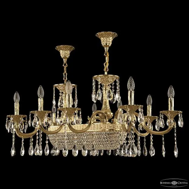 Люстра бронзовая Bohemia Ivele Crystal 72153/10/250/600 G Люстра бронзовая Bohemia Ivele Crystal 72153/10/250/600 G