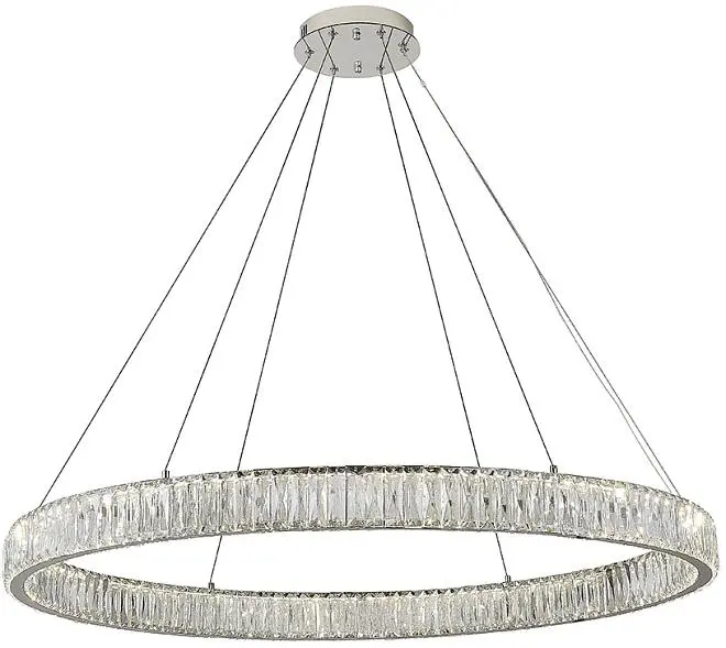 Подвесной светильник хрустальный светодиодный Newport 8240 8240/100 chrome нестандарт Подвесной светильник хрустальный светодиодный Newport 8240 8240/100 chrome нестандарт
