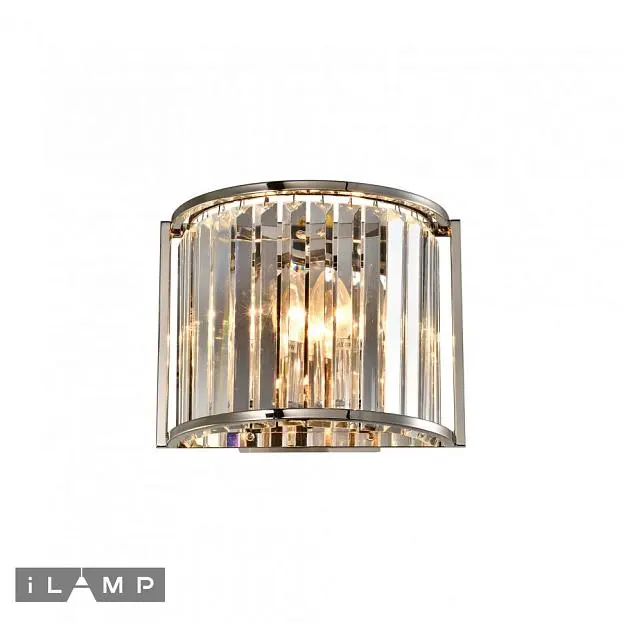 Настенный светильник iLamp Qeens W2553-2 Nickel Настенный светильник iLamp Qeens W2553-2 Nickel