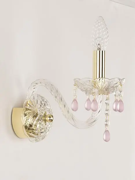 Бра хрустальные Bohemia Ivele Crystal 112B/1/165 G V7010 Бра хрустальные Bohemia Ivele Crystal 112B/1/165 G V7010