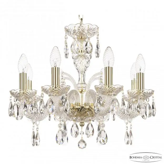 Люстра хрустальная Bohemia Ivele Crystal 118/8/165 G Люстра хрустальная Bohemia Ivele Crystal 118/8/165 G