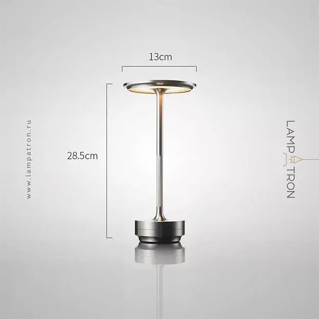 Настольная лампа ROBBI Цвет: Серебро (Матовый хром) Lampatron 8165-22356 Настольная лампа ROBBI Цвет: Серебро (Матовый хром) Lampatron 8165-22356