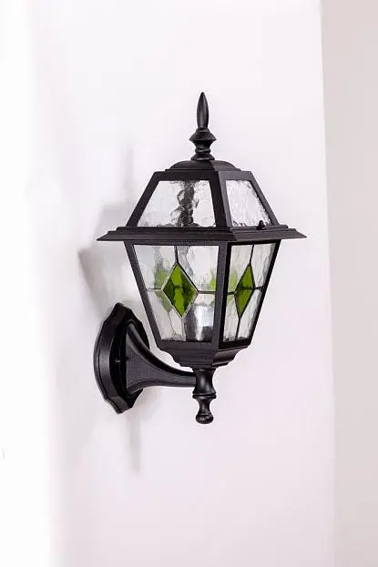 Настенный фонарь уличный Oasis Light 91101/04 lgG Bl FARO lead GLASS Настенный фонарь уличный Oasis Light 91101/04 lgG Bl FARO lead GLASS