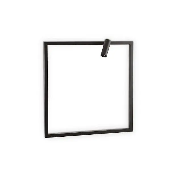 Настенный светильник Ideal Lux 271897 SYNTESI AP SQUARE NERO Настенный светильник Ideal Lux 271897 SYNTESI AP SQUARE NERO