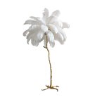 Торшер Delight Collection BRFL5014 white/antique brass Ostrich Feather