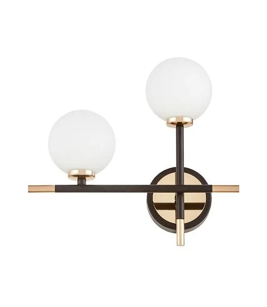Бра Lumina Deco LDW 6033N-2 BK+FGD Marsiada Бра Lumina Deco LDW 6033N-2 BK+FGD Marsiada