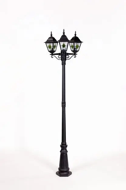 Наземный фонарь Oasis Light 79909MBlgG Bl QUADRO M lead GLASS Наземный фонарь Oasis Light 79909MBlgG Bl QUADRO M lead GLASS