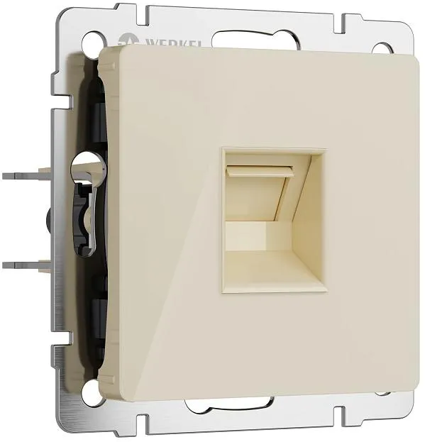 Розетка Ethernet RJ-45 (айвори акрил) Werkel W1181043 a064064 Розетка Ethernet RJ-45 (айвори акрил) Werkel W1181043 a064064