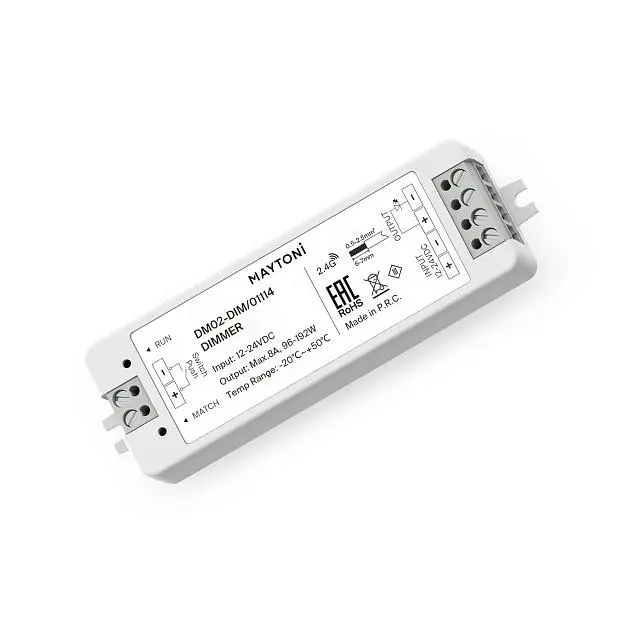 Диммер для монохромной светодиодной ленты Maytoni 01114 Led Strip 96Вт/192Вт Диммер для монохромной светодиодной ленты Maytoni 01114 Led Strip 96Вт/192Вт