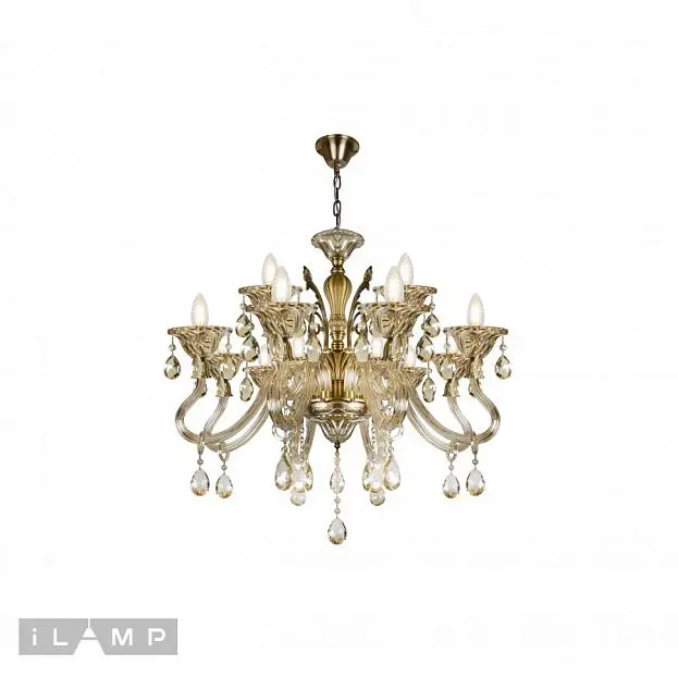 Подвесная люстра iLamp 61082-8+4 BR Asia Подвесная люстра iLamp 61082-8+4 BR Asia