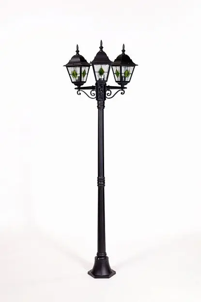 Наземный фонарь Oasis Light 79908MBlgG Bl QUADRO M lead GLASS Наземный фонарь Oasis Light 79908MBlgG Bl QUADRO M lead GLASS