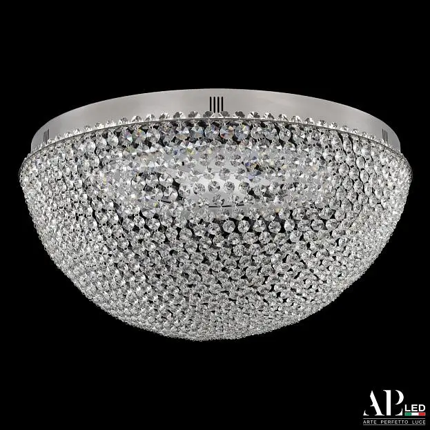 Люстра светодиодная хрустальная с пультом APL LED SH501.2.50.C.LED-DIM.Ni Sicilia Люстра светодиодная хрустальная с пультом APL LED SH501.2.50.C.LED-DIM.Ni Sicilia