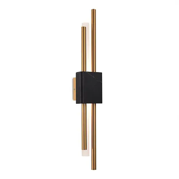 Бра Латунь/Латунь, Черный LED 2*3W 3000K ST-Luce SL6116.341.02 BRIGHTON Бра Латунь/Латунь, Черный LED 2*3W 3000K ST-Luce SL6116.341.02 BRIGHTON