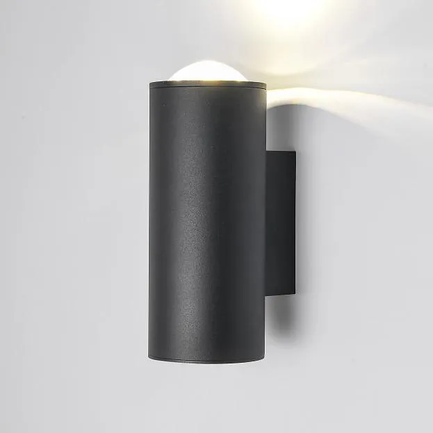 Уличный настенный светильник Elektrostandard 35138/U черный Column a063022 Уличный настенный светильник Elektrostandard 35138/U черный Column a063022