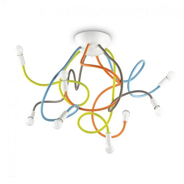 Потолочная люстра Ideal Lux 159010 MULTIFLEX PL8 COLOR Потолочная люстра Ideal Lux 159010 MULTIFLEX PL8 COLOR