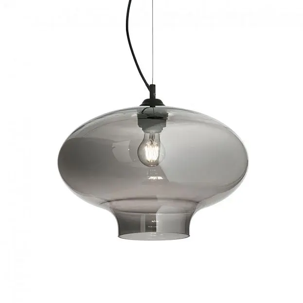 Подвесной светильник Ideal Lux Bistro SP1 Round Fume 120904 Подвесной светильник Ideal Lux Bistro SP1 Round Fume 120904