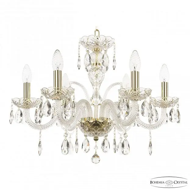 Люстра хрустальная Bohemia Ivele Crystal 118/6/195 G Люстра хрустальная Bohemia Ivele Crystal 118/6/195 G