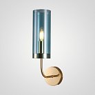 Настенный Светильник Agne Blue Glass Tube Wall Light 100322-22 ImperiumLoft