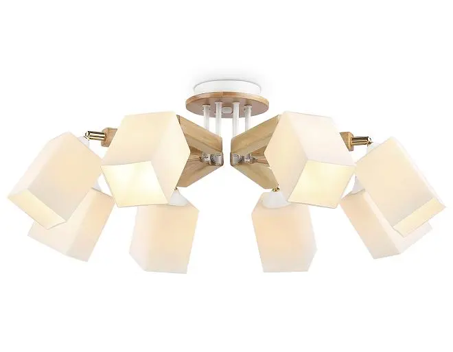 Потолочная люстра Ambrella light TR9522/8 WH/GD/FR Потолочная люстра Ambrella light TR9522/8 WH/GD/FR