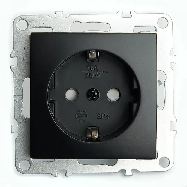 Розетка 1-местная c/з (механизм), STEKKER 49154 PST16-9110-03 Розетка 1-местная c/з (механизм), STEKKER 49154 PST16-9110-03
