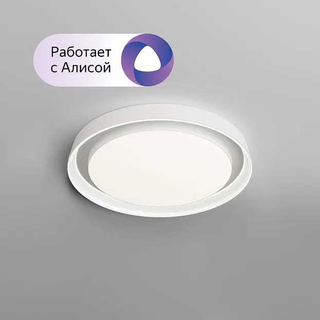 Накладной светильник, LED, 40W, IP 20, 3000K - 6500K, белый, металл, полимер Denkirs DK6515-WH/1 Cany Накладной светильник, LED, 40W, IP 20, 3000K - 6500K, белый, металл, полимер Denkirs DK6515-WH/1 Cany