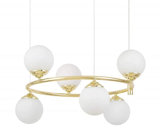 Подвесная люстра Lumina Deco TP 2003-6-RD GD Lampit Подвесная люстра Lumina Deco TP 2003-6-RD GD Lampit