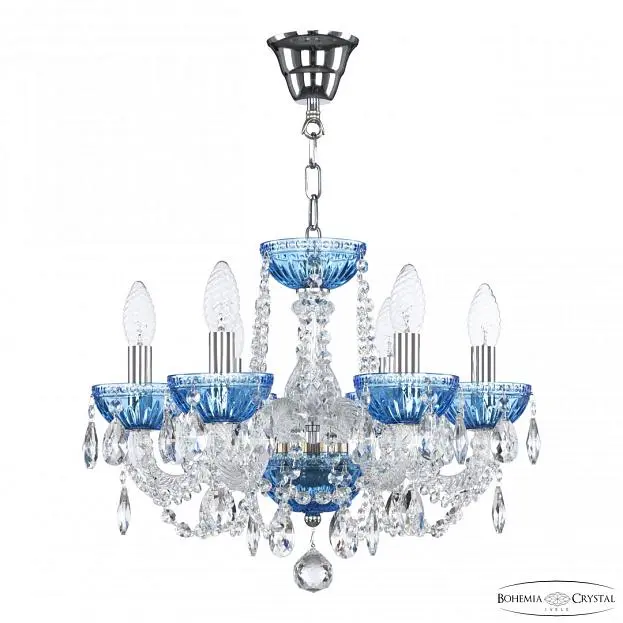 Люстра Bohemia Ivele Crystal 5402/6/141 Ni Aquamarine/M-1G Люстра Bohemia Ivele Crystal 5402/6/141 Ni Aquamarine/M-1G