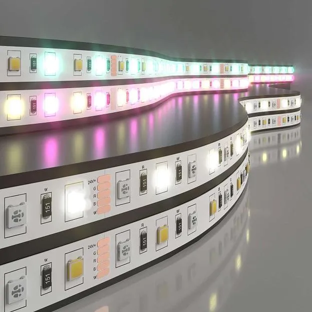Светодиодная лента Elektrostandard 5050+5050 24V 60Led 14,4W IP20 RGBW 4200K a053729 Светодиодная лента Elektrostandard 5050+5050 24V 60Led 14,4W IP20 RGBW 4200K a053729