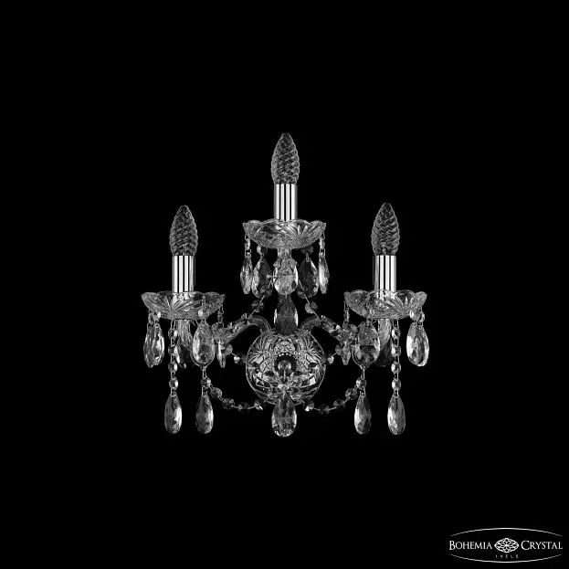 Бра хрустальные Bohemia Ivele Crystal 1413B/2+1/141 Ni Бра хрустальные Bohemia Ivele Crystal 1413B/2+1/141 Ni