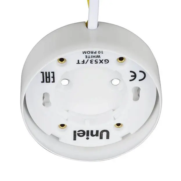 Точечный светильник Uniel GX53/FT WHITE 10 PROM Точечный светильник Uniel GX53/FT WHITE 10 PROM