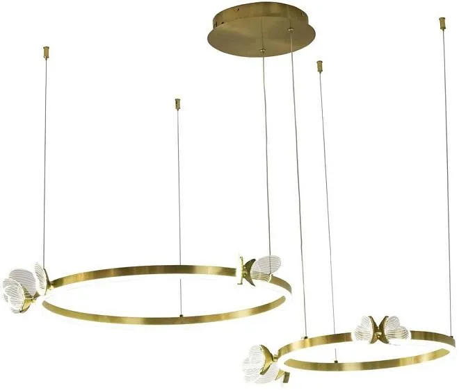 Подвесной светильник AM Group MARIPOSA SPD400+600 POLISHED GOLD Подвесной светильник AM Group MARIPOSA SPD400+600 POLISHED GOLD