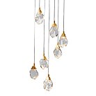 Подвесной светильник Delight Collection MD-020B-7 gold Crystal rock