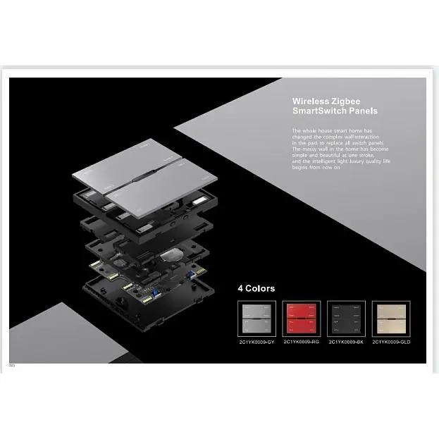 Смарт выключатель проводной (Zigbee) TECHNICAL iLEDEX INN SP 48V-4-BK VISION48/22 Смарт выключатель проводной (Zigbee) TECHNICAL iLEDEX INN SP 48V-4-BK VISION48/22