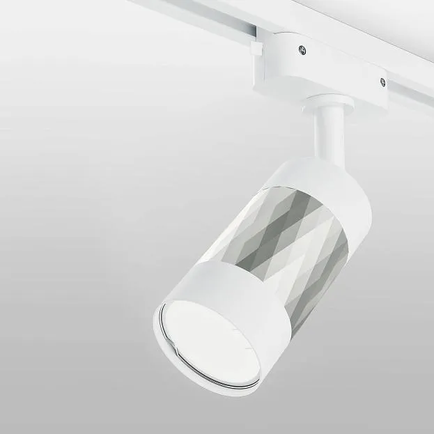 Трековый светильник Elektrostandard Mizar GU10 Белый/серебро (MRL 1007) однофазный a047375 Трековый светильник Elektrostandard Mizar GU10 Белый/серебро (MRL 1007) однофазный a047375