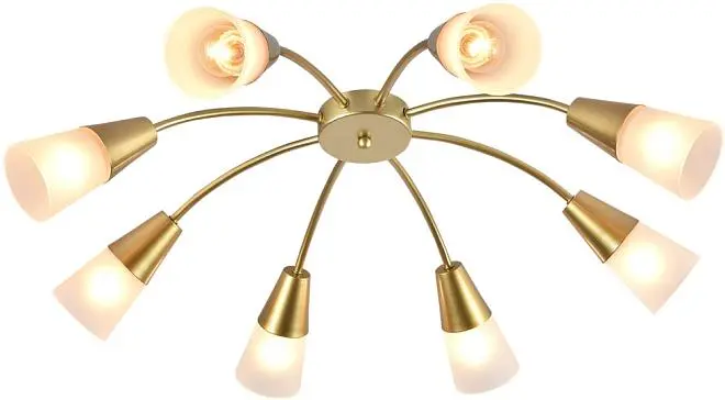 Потолочная люстра Escada 1100/8P Gold Aquilegia Потолочная люстра Escada 1100/8P Gold Aquilegia