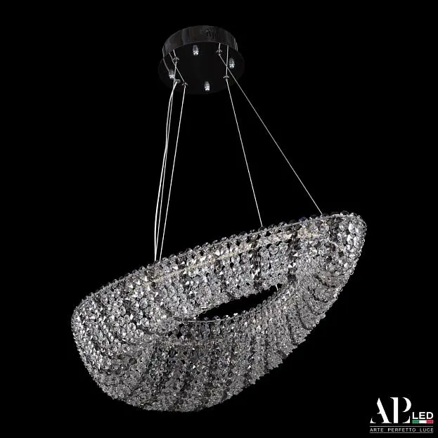 Люстра светодиодная хрустальная APL LED SH509.0.70.R.Ni.4000.Clear.731 Sicilia Люстра светодиодная хрустальная APL LED SH509.0.70.R.Ni.4000.Clear.731 Sicilia