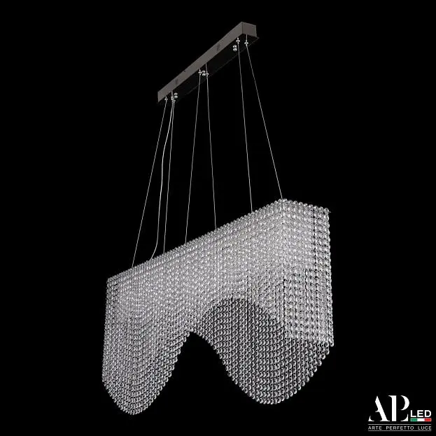 Люстра светодиодная хрустальная APL LED SH512.0.100.B.Ni.4000 Sicilia Люстра светодиодная хрустальная APL LED SH512.0.100.B.Ni.4000 Sicilia