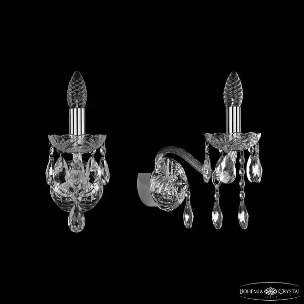 Бра хрустальные Bohemia Ivele Crystal 1413B/1/165 Ni Бра хрустальные Bohemia Ivele Crystal 1413B/1/165 Ni