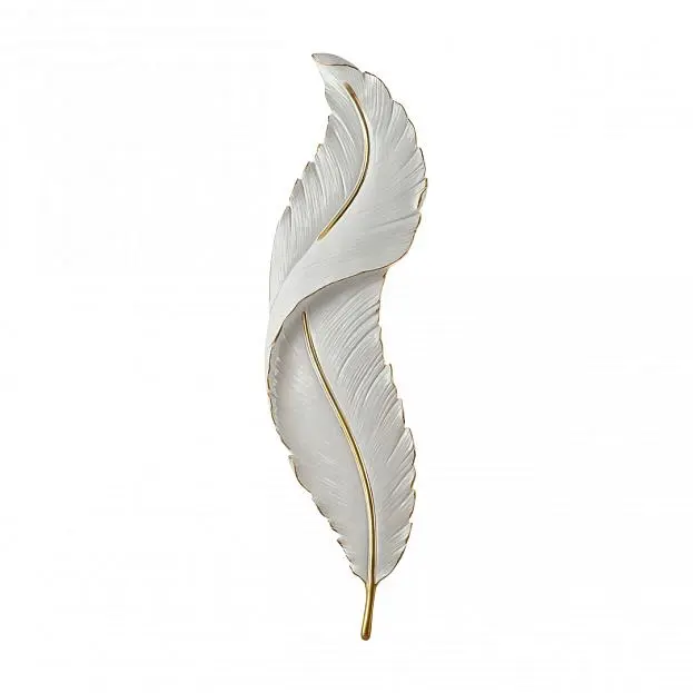 Настенный светодиодный светильник в виде пера птицы Arte Milano 269101/D180/H880/27W/3-6K Wh AM Настенный светодиодный светильник в виде пера птицы Arte Milano 269101/D180/H880/27W/3-6K Wh AM
