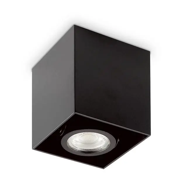Потолочный светильник Ideal Lux Mood PL1 D09 Square Nero 243948 Потолочный светильник Ideal Lux Mood PL1 D09 Square Nero 243948